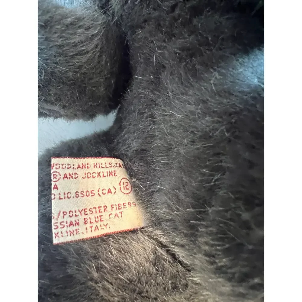 Vintage 1987 Avanti Applause Russian Blue Cat Plush